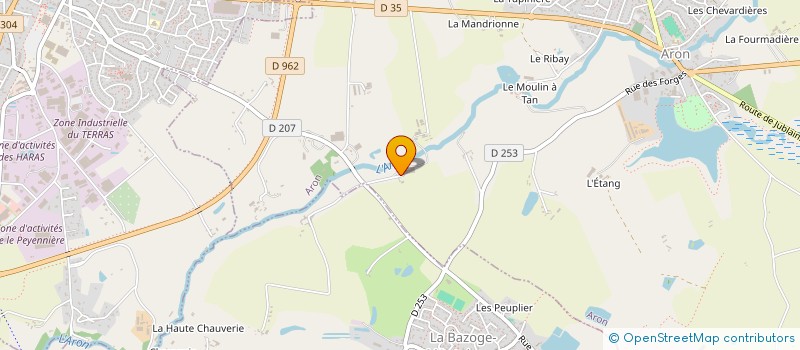 localisation de l'entreprise EARL MOUSSARDIERE à ARON
