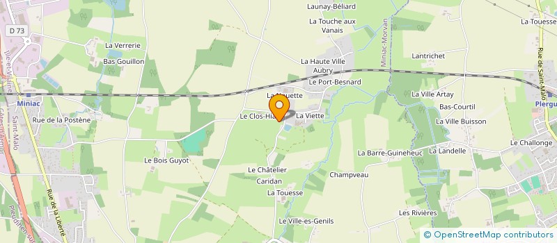 localisation de l'entreprise EARL MOUSSON LA VIETTE à MINIAC-MORVAN