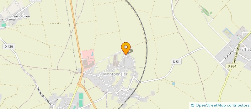 localisation de l'entreprise EARL MT FLEURS  MONTPENSIER