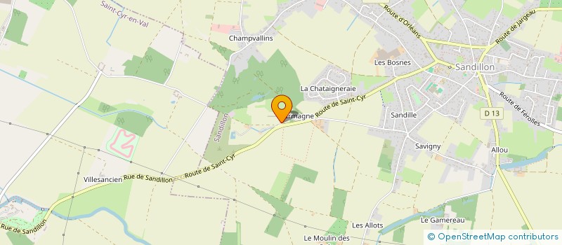 localisation de l'entreprise EARL MULTIPRODUCTIONS  SANDILLON