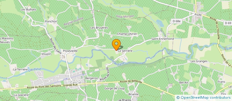 localisation de l'entreprise EARL MURIELLE ET LIONEL LATHUILIERE à CERCIE