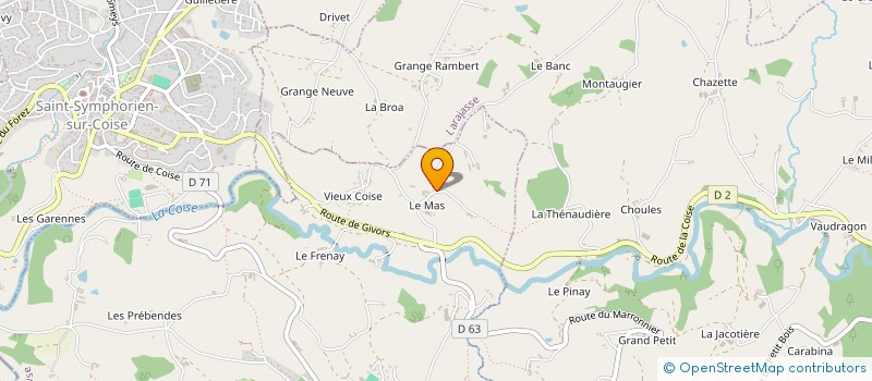 localisation de l'entreprise EARL MURIGNEUX PASCAL à COISE