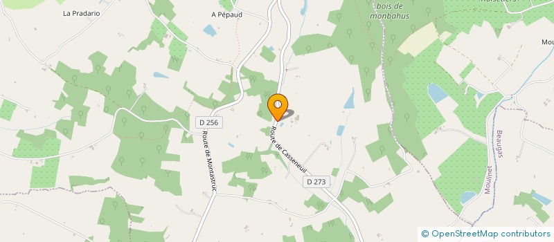 localisation de l'entreprise EARL NADO  MONBAHUS