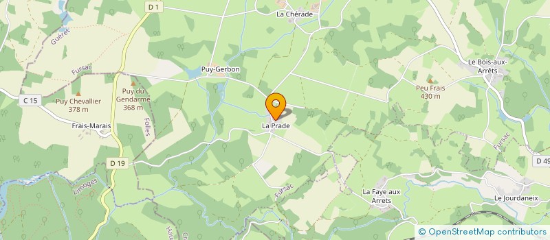 localisation de l'entreprise EARL NAVARRE  FURSAC