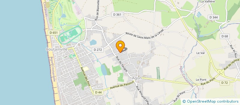 localisation de l'entreprise EARL NEE  AGON-COUTAINVILLE