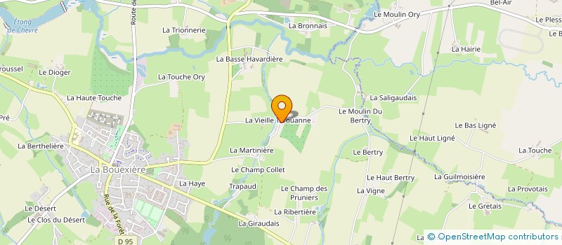 localisation de l'entreprise EARL NEVEU à LA BOUEXIERE