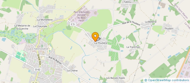 localisation de l'entreprise EARL NEVEUX LERIGUER à LA CHEVROLIERE
