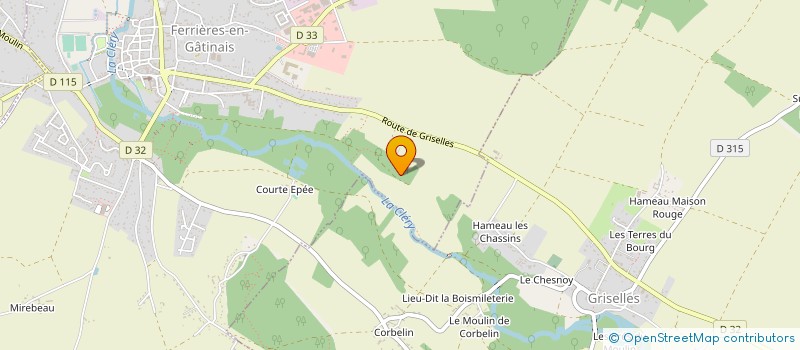 localisation de l'entreprise EARL NICOLAS WAMBERGUE à FERRIERES-EN-GATINAIS