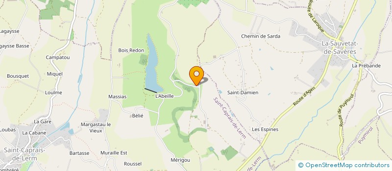 localisation de l'entreprise EARL NIMEO  SAINT-CAPRAIS-DE-LERM