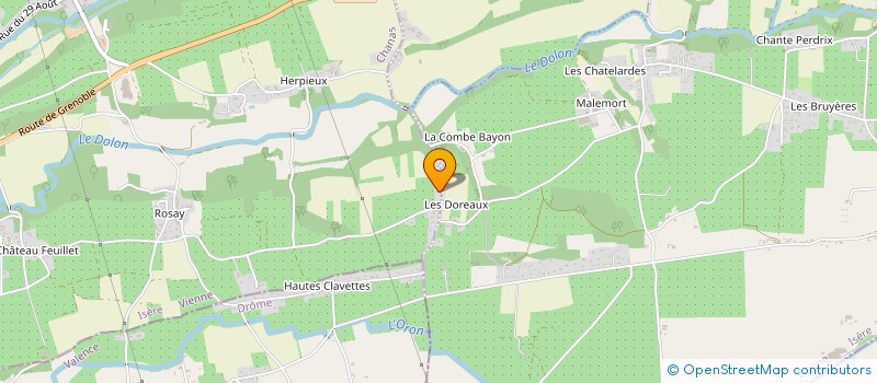 localisation de l'entreprise EARL NINOU'N'CO à BOUGE-CHAMBALUD