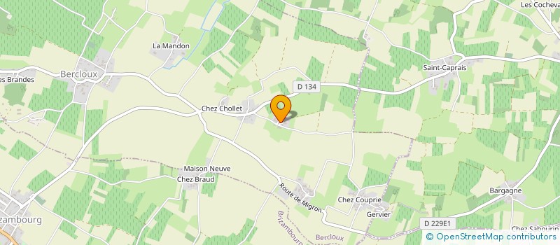 localisation de l'entreprise EARL NOIZET  BERCLOUX