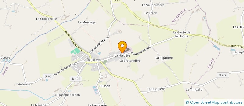 localisation de l'entreprise EARL NORMANDIE SAPIN  SAINT-MARTIN-DE-CENILLY