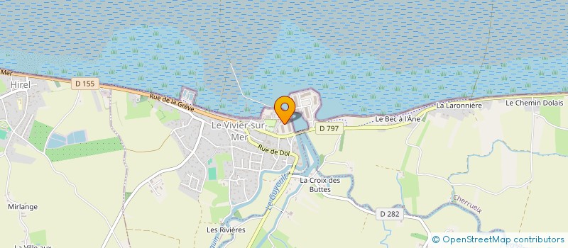localisation de l'entreprise EARL OCEANE à LE VIVIER-SUR-MER