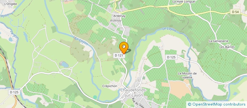 localisation de l'entreprise EARL OGER DOMAINE DE LA BLUETTERIE  CHAUDEFONDS-SUR-LAYON