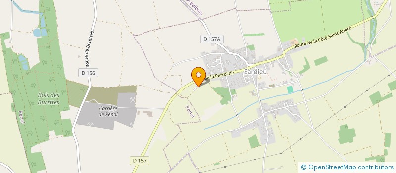 localisation de l'entreprise EARL OGIER CYRIL  SARDIEU