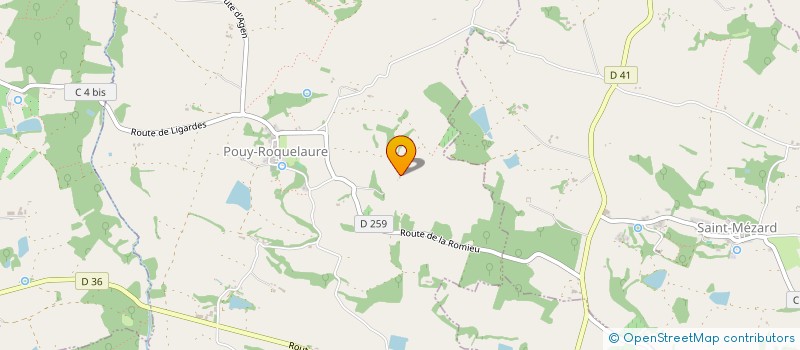 localisation de l'entreprise EARL ONIRA  LA ROMIEU