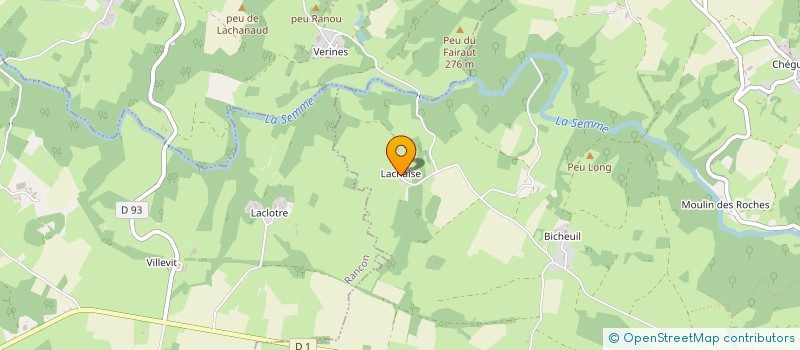 localisation de l'entreprise EARL OPALENCE à CHATEAUPONSAC