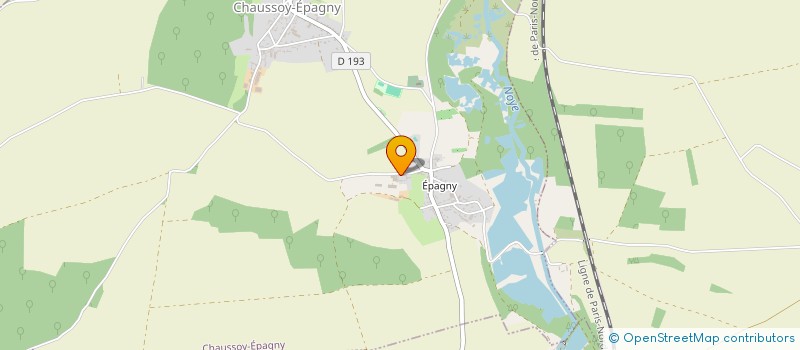 localisation de l'entreprise EARL OPSOMER VERMES  CHAUSSOY-EPAGNY