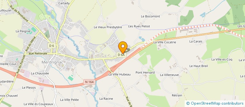 localisation de l'entreprise EARL ORAIN à MERDRIGNAC