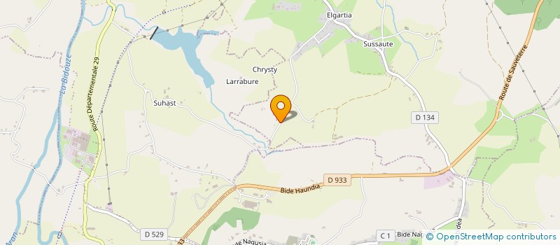 localisation de l'entreprise EARL ORDOKIAN  ARBOUET-SUSSAUTE