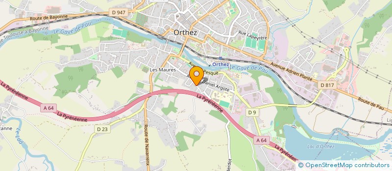 localisation de l'entreprise EARL ORTHEZ ELEVAGE à ORTHEZ