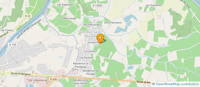 localisation de l'entreprise EARL OSSARD-ROUGIER à SAINT-AVIT-SAINT-NAZAIRE