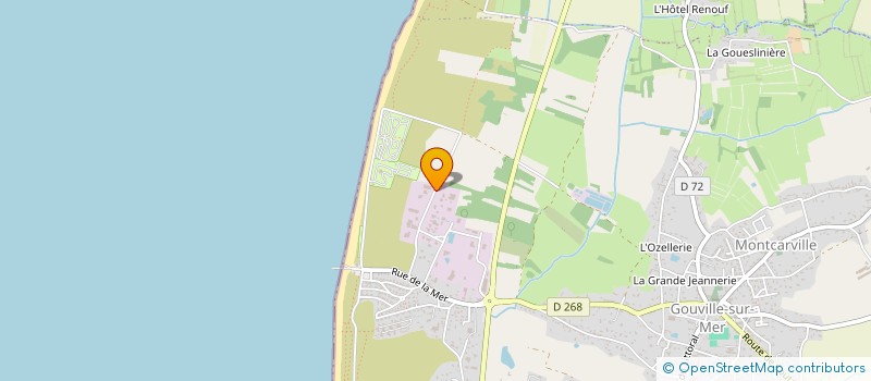 localisation de l'entreprise EARL OSTREANE  GOUVILLE-SUR-MER