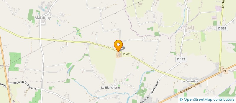 localisation de l'entreprise EARL P.E MAZIER à GRANDPARIGNY