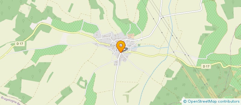 localisation de l'entreprise EARL P.MENETRIER à BAGNEUX-LA-FOSSE