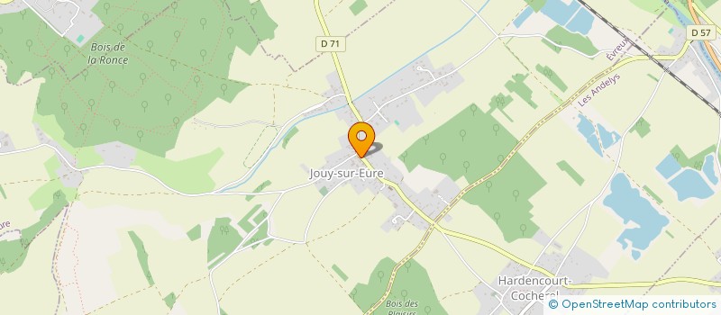 localisation de l'entreprise EARL PACQUENTIN LEBUGLE  JOUY-SUR-EURE