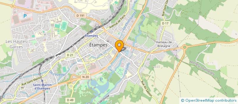 localisation de l'entreprise EARL PAILLOUX à ETAMPES