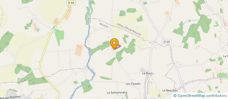 localisation de l'entreprise EARL PAINT à DURCET