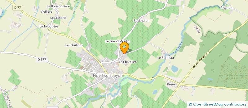 localisation de l'entreprise EARL PAJOUX BERNARD à LYS-HAUT-LAYON