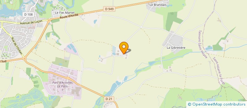 localisation de l'entreprise EARL PAPON à TALMONT-SAINT-HILAIRE
