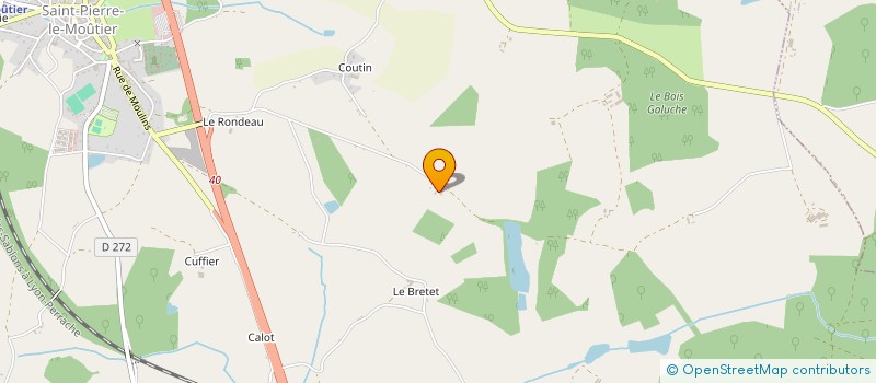 localisation de l'entreprise EARL PAPONNEAU à SAINT-PIERRE-LE-MOUTIER