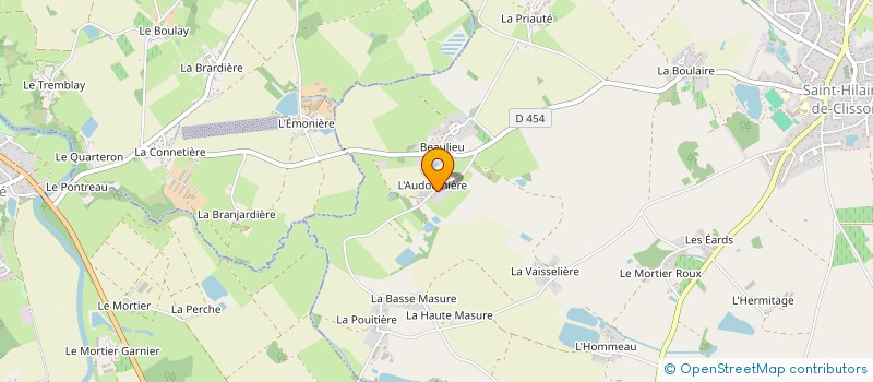 localisation de l'entreprise EARL PAQUEREAU  CLISSON