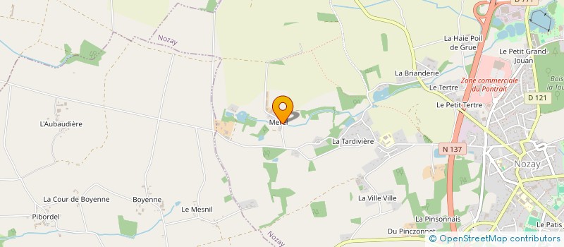 localisation de l'entreprise EARL PARADIS DE MEREL à NOZAY