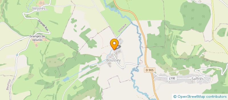 localisation de l'entreprise EARL PARFAIT  BOUSSEY