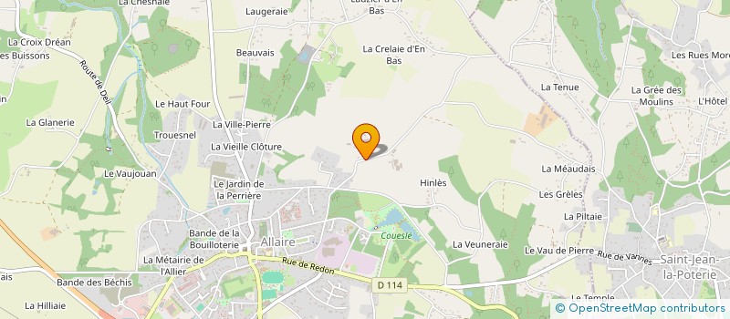 localisation de l'entreprise EARL PARIS à ALLAIRE