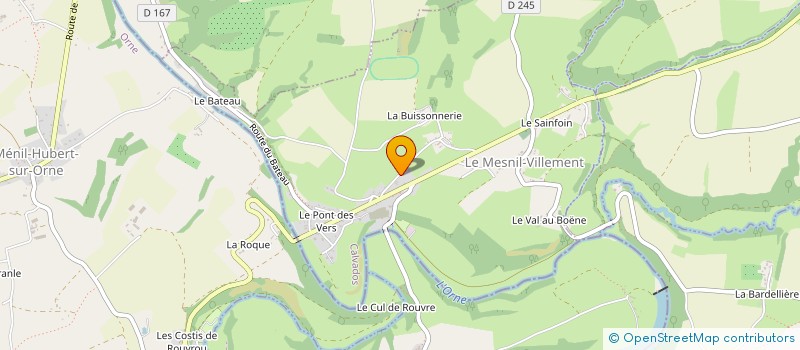 localisation de l'entreprise EARL PARIS - BENOIT à POMMERAYE (LA)