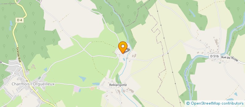 localisation de l'entreprise EARL PARISOT à CHARMOIS L'ORGUEILLEUX