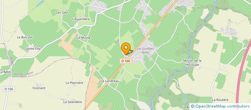 localisation de l'entreprise EARL PASCAL CAILLEAU à VAL-DU-LAYON