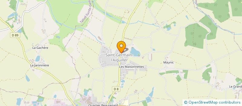 localisation de l'entreprise EARL PASQUIER à MOUILLERON-SAINT-GERMAIN
