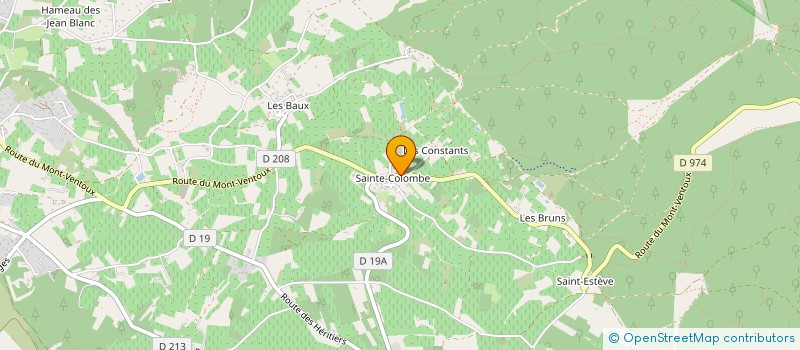 localisation de l'entreprise EARL PASTOURET  BEDOIN