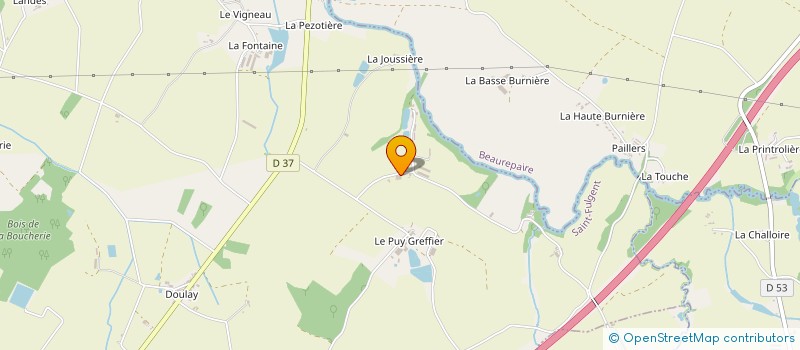 localisation de l'entreprise EARL PATRICK BOISSEAU à SAINT-FULGENT