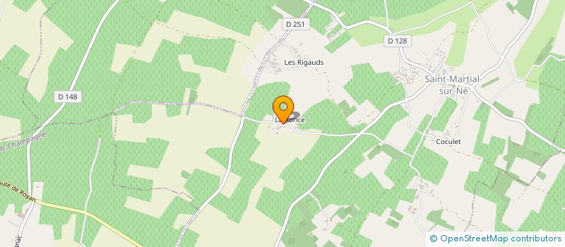 localisation de l'entreprise EARL PATRICK JULIEN  SAINT-MARTIAL-SUR-NE