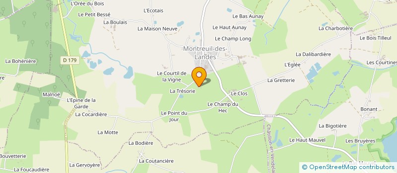localisation de l'entreprise EARL PATRICK PAQUET à CHATILLON-EN-VENDELAIS