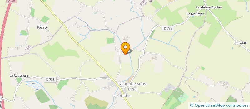 localisation de l'entreprise EARL PAVARD à NEAUPHE-SOUS-ESSAI