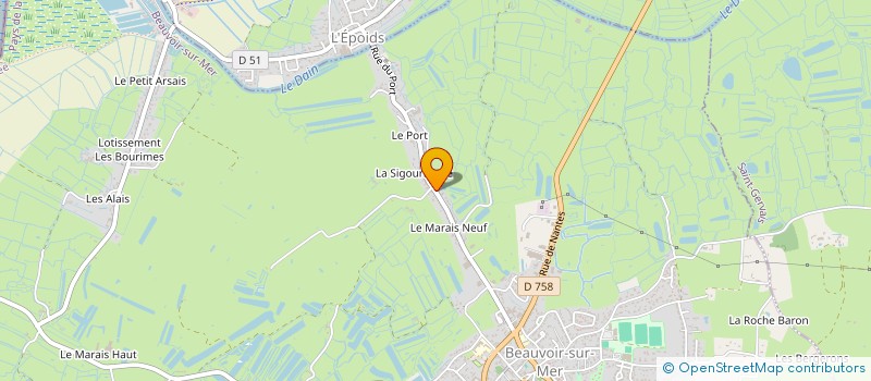 localisation de l'entreprise EARL PEAUD AURELIEN à BOUIN