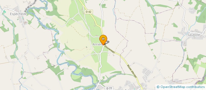 localisation de l'entreprise EARL PEDEDIEU à ARRIEN